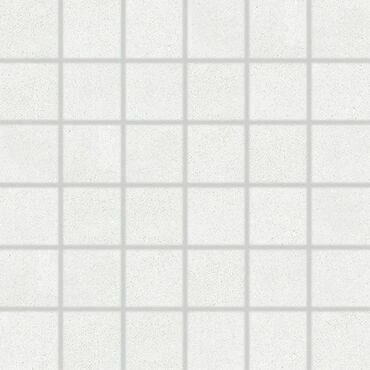 Mozaika Rako Betonico 5×5 cm (set 30×30 cm) bílošedá WDM05790
