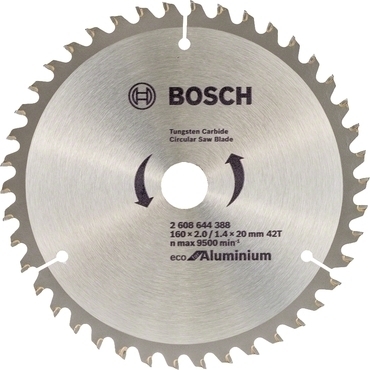 Kotouč pilový Bosch Eco for Aluminium 160×20×2 mm 42 z.