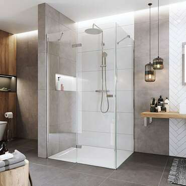 Dveře sprchové + boční stěna Mereo Novea CK10315ZL 1 000×900 mm levé chrom/čiré sklo