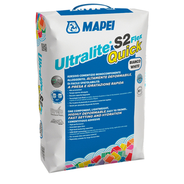Lepidlo cementové C2FE S2 Mapei Ultralite S2 FLEX QUICK 15 kg