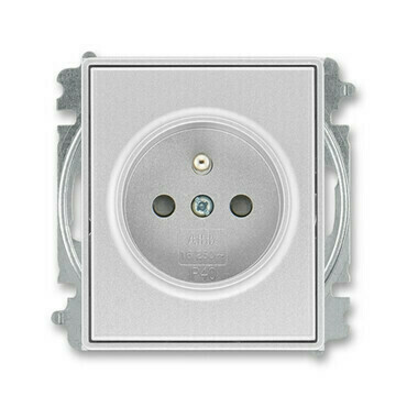 Zásuvka 230 V jednonásobná ABB Time titan