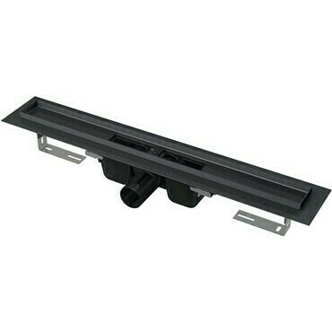 Žlab sprchový nerezový Alca APZ1BLACK-650 černý matný