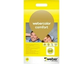 Hmota spárovací webercolor comfort white 5 kg