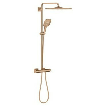 Systém sprchový termostatický Grohe Rainshower SmartActive 310 Cube kartáčovaný Warm Sunset
