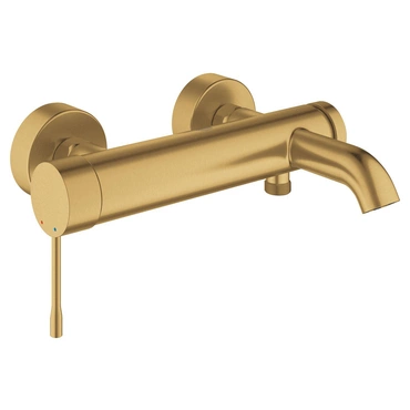 Baterie vanová nástěnná Grohe Essence 150 mm kartáčovaný Cool Sunrise s přepínačem 33624GN1