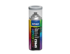 Barva akrylová vrchní Roko AKRYCOLOR Sprej stříbrnošedá, 400 ml