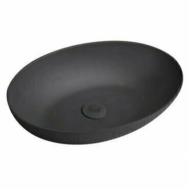 Umyvadlo betonové na desku Sapho Formigo 600×400 mm antracit FG216