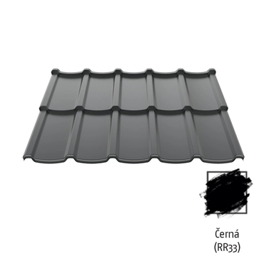Krytina plechová Ruukki Modular 40 RR33 černá