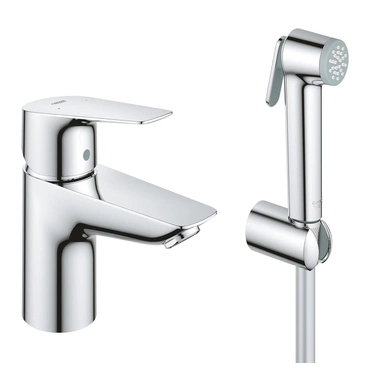 Baterie umyvadlová stojánková Grohe BauEdge velikost S se sprškou, chrom 23757001