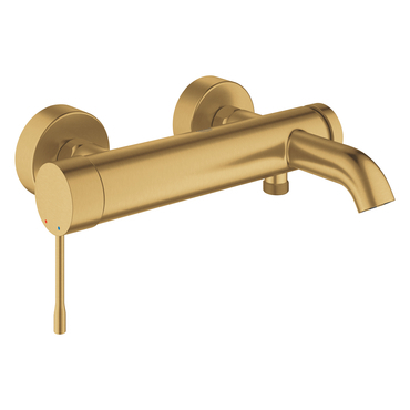 Baterie vanová nástěnná Grohe Essence 150 mm, kartáčovaný Cool Sunrise s přepínačem 25250GN1