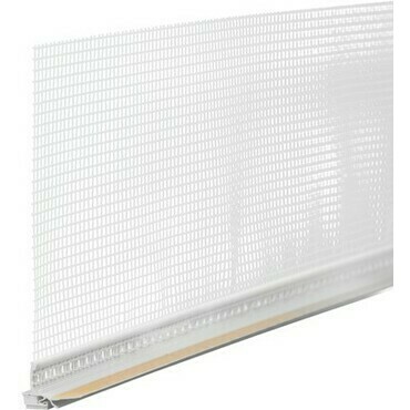 Profil začišťovací Retek 6 mm, dilatační s tkaninou a lamelou bílý 2,4 m 10 ks