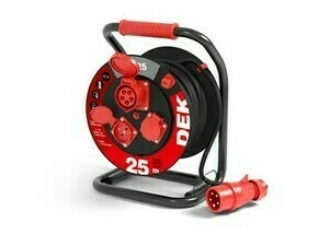Kabel prodlužovací neoprenový na bubnu DEK BP625 3fáz 25 m 1,5 mm2 IP 44