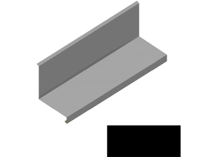 Lemování ke zdi rovnoběžné s okapem RS250Q-120 SP 35 TEX s okapnicí 2N09A černá