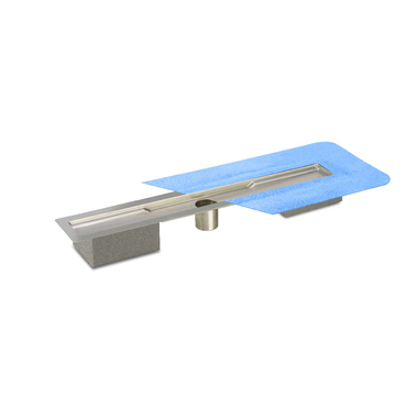 Žlab sprchový nerezový Profilpas DRAIN AQUA PP50/120 s přímým odtokem 50 mm