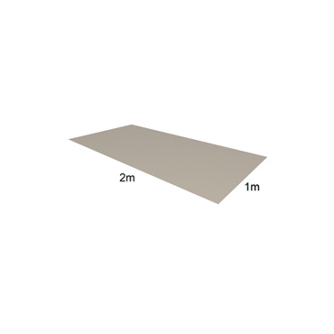 Tabule VIPLANYL z poplastovaného plechu 2x1 m 60/701 (bílá papyrus – RAL 9018)