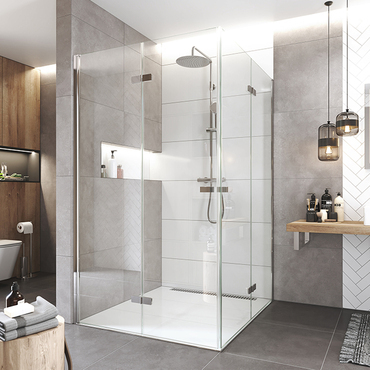 Kout sprchový Mereo Novea CK12823ZVR 900×900 mm chrom/čiré sklo