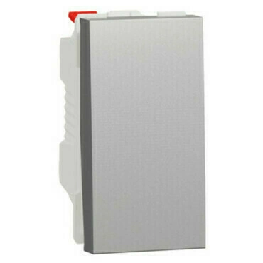 Tlačítko řazení 1/0 Schneider Electric Unica Nová 1 modul aluminium