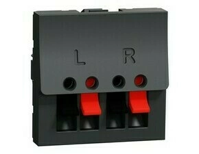 Zásuvka reproduktorová stereo Schneider Electric Unica Nová antracit