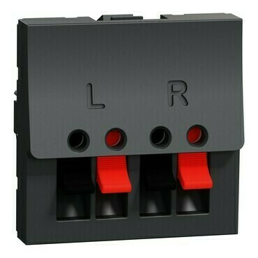 Zásuvka reproduktorová stereo Schneider Electric Unica Nová antracit