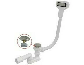 Sifon vanový Click/Clack Alca A516CKM-100 plochý přepad velká zátka