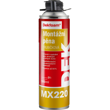 Pěna montážní DEKFOAM MX220 trubičková 500 ml