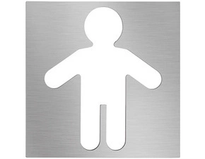 Piktogram čtverec Bemeta muži nerez matný