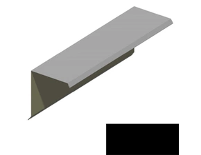 Ukončení pultové střechy RS312S-75 PU 50 MAX MN131 černá