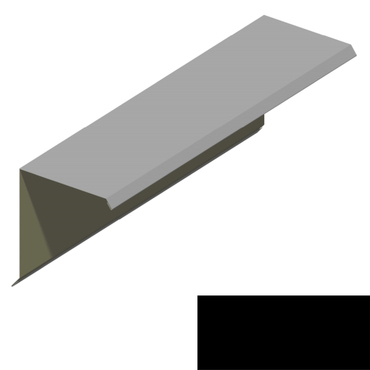 Ukončení pultové střechy RS312S-75 PU 50 MAX MN131 černá