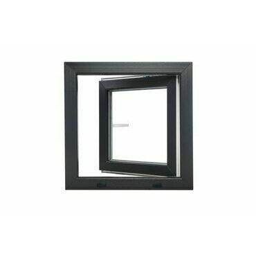 Okno plastové BRAVO OS1 RAL 7016/bílá levé 600×600 mm
