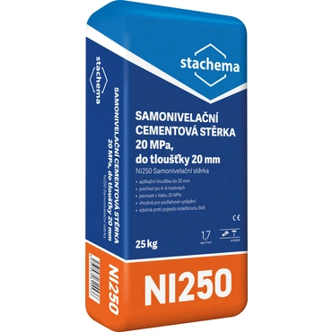 Stěrka samonivelační cementová Stachema NI250 25 kg
