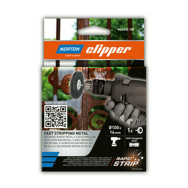 Kotouč čistící na kov Norton Clipper Rapid Strip 100×14 mm