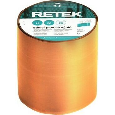 Plotová výplň stínicí RETEK PREMIUM oranžově výstražná (26 m/bal.)