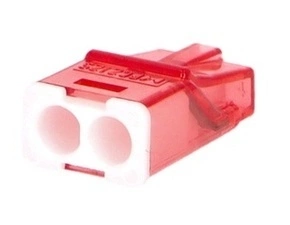 Svorka krabicová nasouvací Eleman PC 212S červená 100 ks