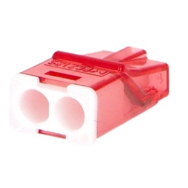 Svorka krabicová nasouvací Eleman PC 212S červená 100 ks