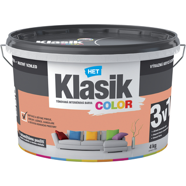 Malba interiérová HET Klasik Color lososový 4 kg