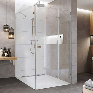 Dveře sprchové + boční stěna Mereo Novea CK10116ZP 800×1 000 mm pravé chrom/čiré sklo