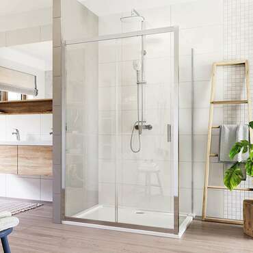 Dveře sprchové + boční stěna Mereo Lima CK87433K 1 100×1 000 mm chrom/čiré sklo