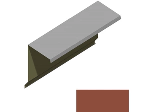 Ukončení pultové střechy RS360A-60 SP 25 s okapnicí 2M264 cihlově hnědá