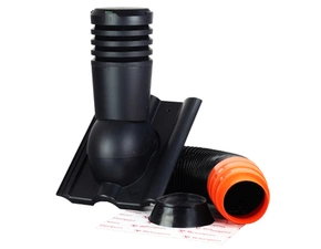 Komplet odvětrací Betonpres DN150 černá