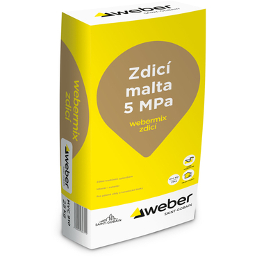 Malta zdicí webermix 5 MPa 25 kg