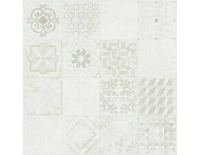 Dekor Made by Rako SOLID 60×60 cm bílošedá DAK62485