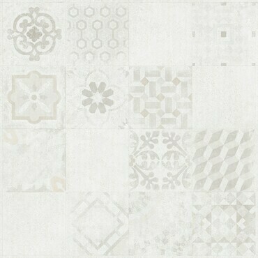 Dekor Made by Rako SOLID 60×60 cm bílošedá DAK62485