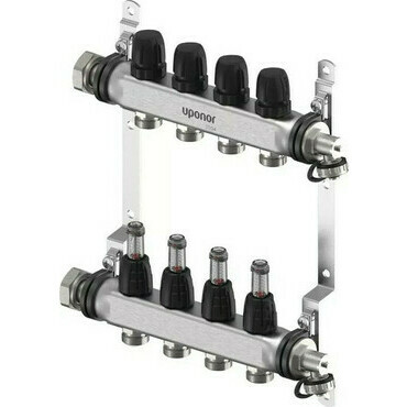 Rozdělovač nerezový Uponor Vario S 4 okruhy