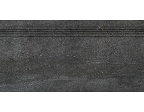 Schodovka Rako QUARZIT 40×80 cm černá DCP84739