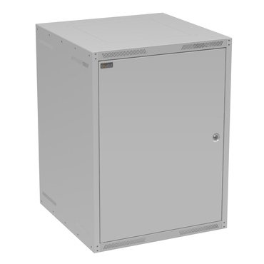 Rozvaděč datový nástěnný 19" Solarix GrandN 16U plechové dveře