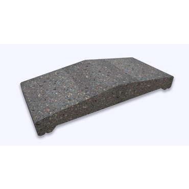 Stříška plotová štípaná CS Blok 40 černá 230×500×84 mm