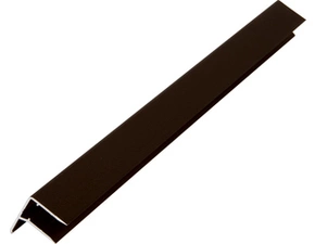 Profil U ukončovací s okapnicí hliníkový elox bronz 10 mm délka 6,4 m