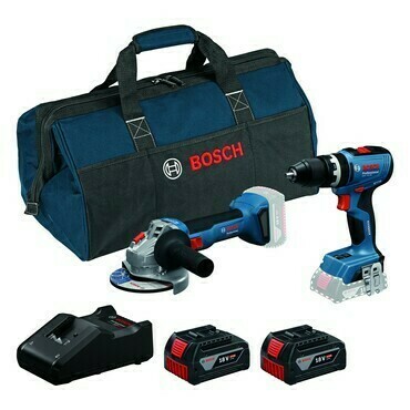 Sada AKU nářadí Bosch GSB 18V-65 + GWS 18V-8 18 V 2× 4 Ah