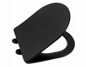 Sedátko WC Sapho Paco-Slim černá matná Softclose PCS1012B