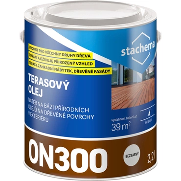 Olej terasový Stachema ON300 / Lignofix TERASOVÝ OLEJ modřín 2,2 l
